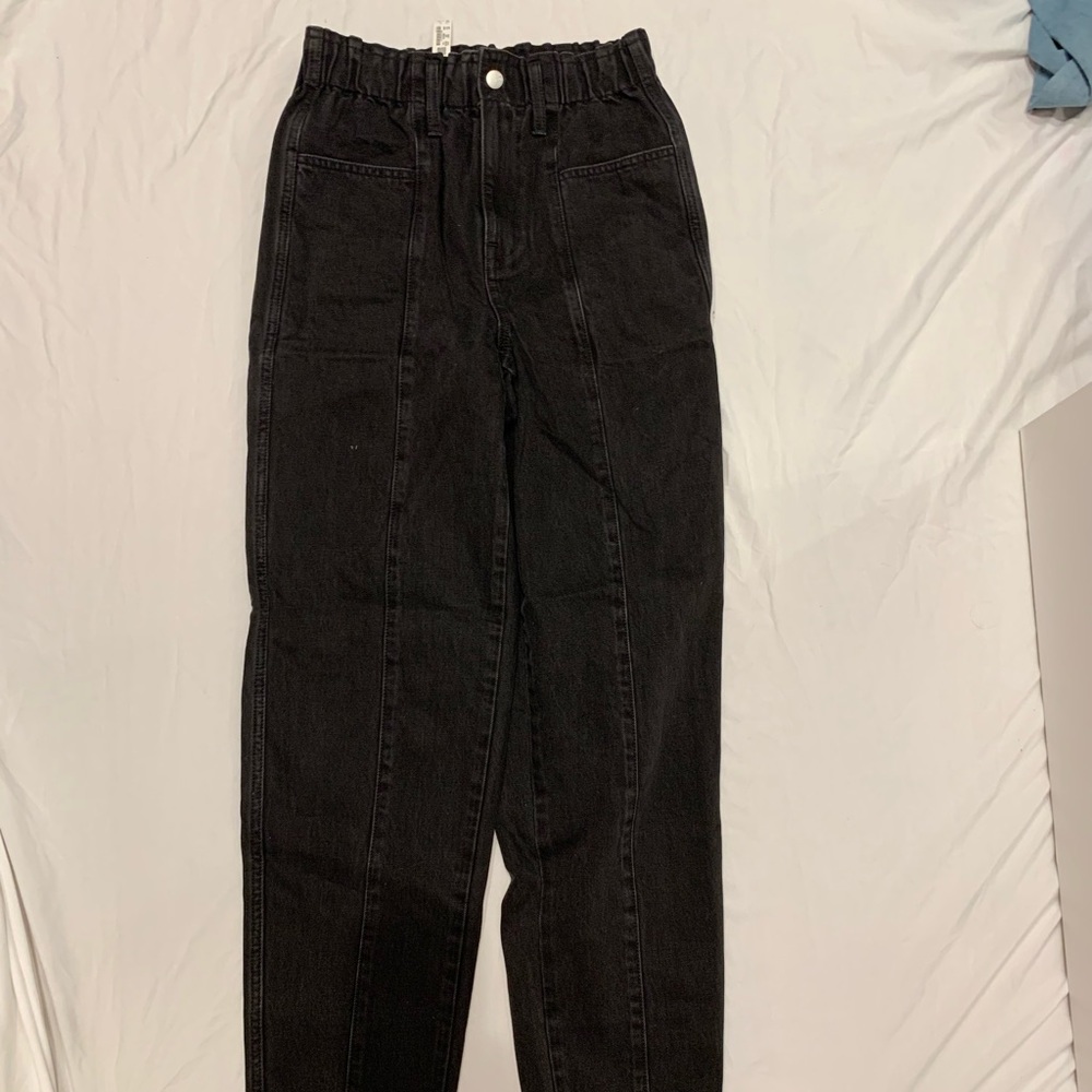 Madewell pull on ballon jeans black
